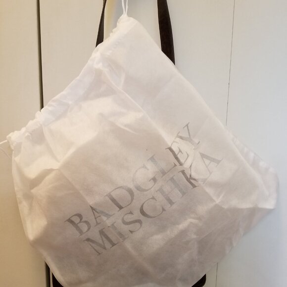 BADGLEY MISCHKA BROWN LEATHER HANDBAG - Mint condition - Picture 7 of 7